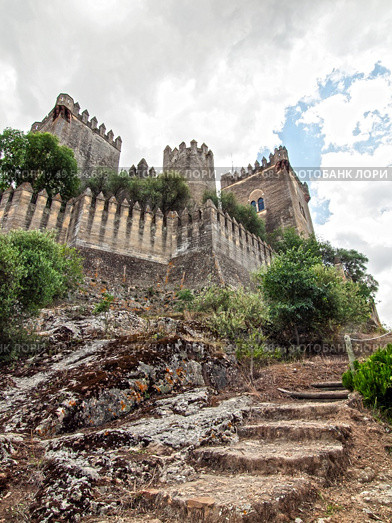 panoramic  view at castle of Almodovar del Rio, Cordoba, Andalusia. Spain. Стоковое фото, агентство Ingram Publishing / Фотобанк Лори