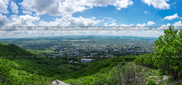 Panoramic view of Pyatigorsk (2016 год). Стоковое фото, фотограф Юлия Белоусова / Фотобанк Лори