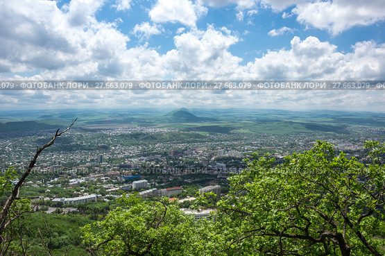 Panoramic view of Pyatigorsk (2016 год). Стоковое фото, фотограф Юлия Белоусова / Фотобанк Лори