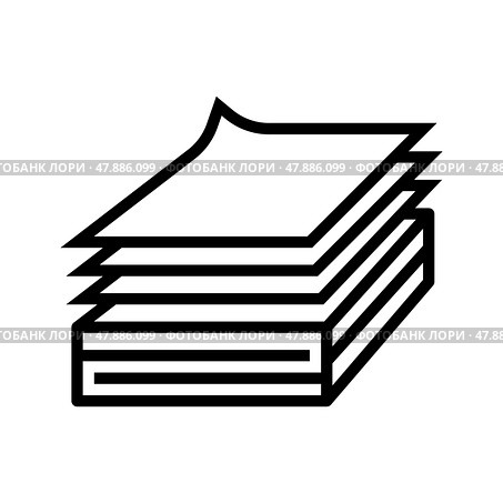 paper list wood production line icon vector illustration. Стоковая иллюстрация, иллюстратор Vectorwin / Фотобанк Лори