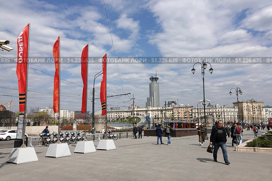 Павелецкая площадь в Москве (2022 год). Редакционное фото, фотограф Free Wind / Фотобанк Лори