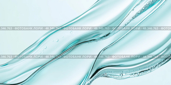 Pearlescent gel texture with bubbles in close-up, abstract background. Стоковое AI-изображение, AI-художник Анастасия Золотницкая / Фотобанк Лори