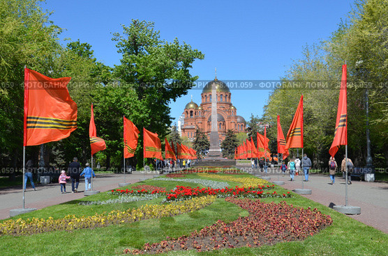 Пейзажи Волгограда. Аллея Героев (2022 год). Стоковое фото, фотограф Сергей Миляев / Фотобанк Лори