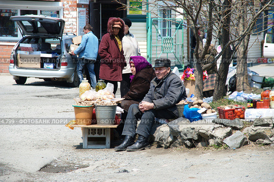 Пенсионеры (2010 год). Редакционное фото, фотограф Андрей Пашков / Фотобанк Лори