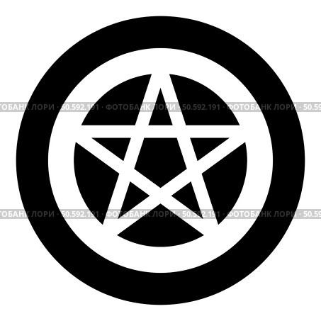 Pentakl Neopagan Wicca Pentacle Neo paganism sign five pointed star in circle inside round Pentagram magic symbol icon in circle round black color vector illustration image solid outline style simple. Pentakl Neopagan Wicca Pentacle Neo paganism sign five pointed star in circle inside round Pentagram magic symbol icon in circle round black color vector illustration image solid outline style. Стоковая иллюстрация, агентство Ingram Publishing / Фотобанк Лори