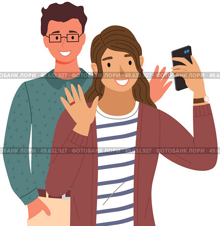 People greeting gesture. Different nations representatives waving hand saying hi. Men, women say hello. People waving hands and gesturing in friendly way. Characters wave their hand and say welcome hi. People greeting gesture. Different nations representatives waving hand saying hello. Стоковая иллюстрация, агентство Ingram Publishing / Фотобанк Лори