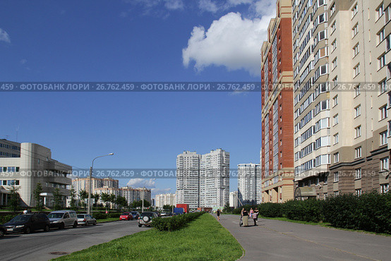 Переулок Никифорова. Приморский район. Санкт-Петербург (2017 год). Редакционное фото, фотограф Анна Зеленская / Фотобанк Лори