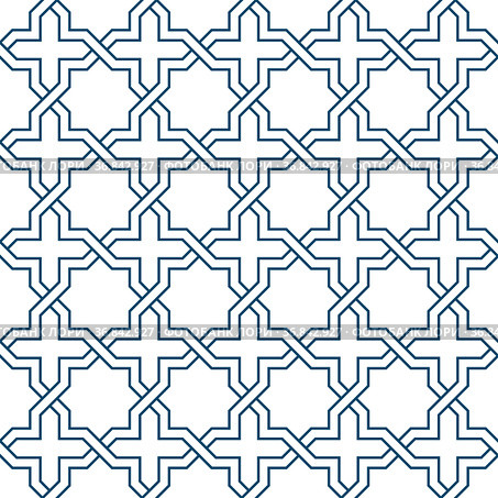 Persian geometric mosaic pattern for Ramadan card. Стоковая иллюстрация, иллюстратор Костенюкова Наталия / Фотобанк Лори