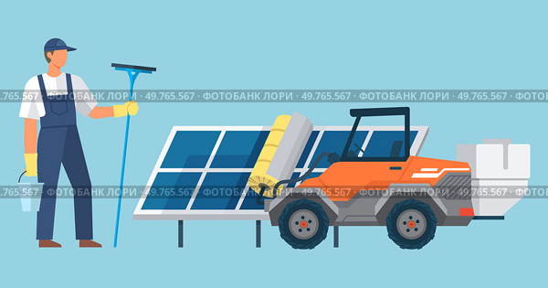 Photovoltaic vector illustration. Ecological considerations are vital for development renewable energy infrastructure Innovation in energy generation drives adoption sustainable practices Renewable. Photovoltaic. Photovoltaic systems embody concept converting sunlight into electricity. Стоковая иллюстрация, агентство Ingram Publishing / Фотобанк Лори