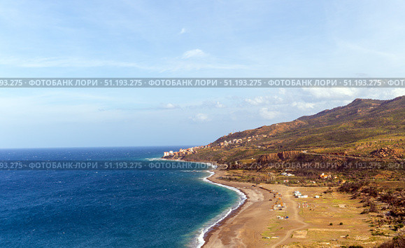 Picturesque view of the Mediterranean coast in Algeria. Стоковое фото, фотограф Евгений Ткачёв / Фотобанк Лори