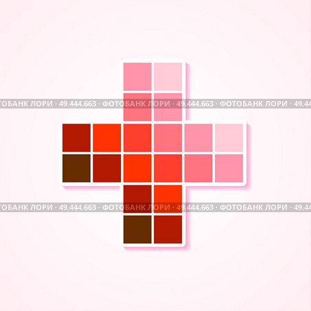 Pink monochromatic color plus design. Стоковая иллюстрация, агентство Ingram Publishing / Фотобанк Лори