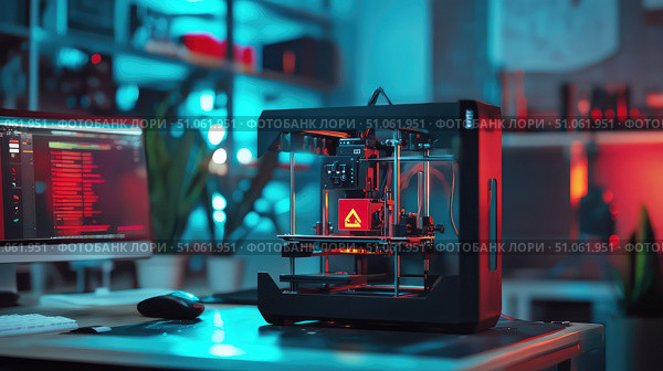 pla growing 3d printer ai generated. Стоковое AI-изображение, AI-художник Vectorwin / Фотобанк Лори