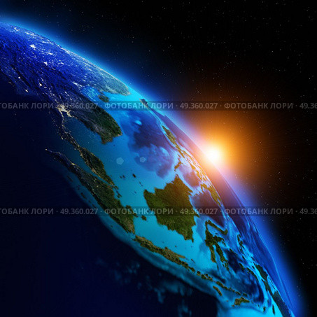 Planet Earth 3d rendering. Planet Earth. Elements of this image furnished by NASA 3d rendering. Planet Earth 3d rendering. Стоковое фото, агентство Ingram Publishing / Фотобанк Лори
