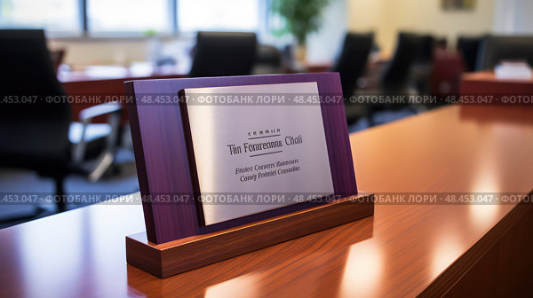 plaque office award ai generated. Стоковое AI-изображение, AI-художник Vectorwin / Фотобанк Лори