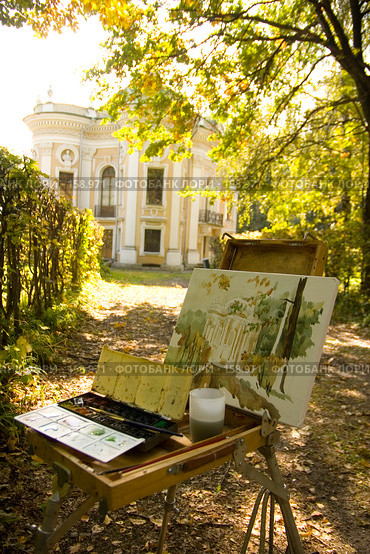Пленэр в Кусково. Золотая осень в усадьбе (2007 год). Редакционное фото, фотограф Julia Shepeleva / Фотобанк Лори