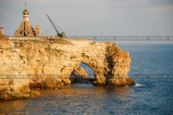 Побережье полуострова Тарханкут, Крым (2009 год). Стоковое фото, фотограф Николай Голицынский / Фотобанк Лори