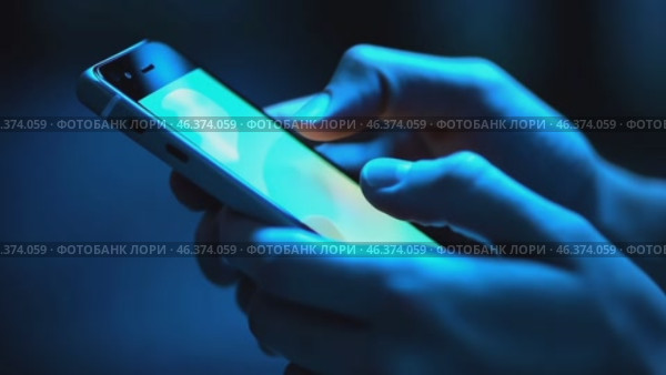Point finger on screen phone closeup, person testing test message, touch blue screen on smartphone. Night Bokeh Light. Close-UP. Person using in hands mobile phone close up in the dark. Online wi-fi. Стоковое AI-видео, аниматор Марина Демидюк / Фотобанк Лори