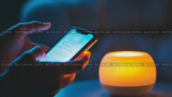 Point finger on screen phone closeup, person testing test message, touch blue screen on smartphone. Night Bokeh Light. Close-UP. Person using in hands mobile phone close up in the dark. Online wi-fi. Стоковое AI-видео, аниматор Марина Демидюк / Фотобанк Лори