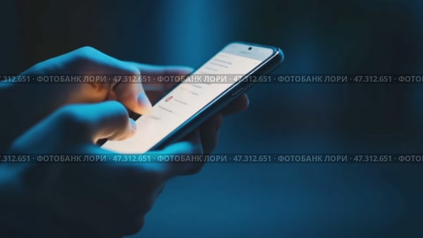 Point finger on screen phone closeup, person testing test message, touch blue screen on smartphone. Night Bokeh Light. Close-UP. Person using in hands mobile phone close up in the dark. Online wi-fi. Стоковое AI-видео, аниматор Марина Демидюк / Фотобанк Лори