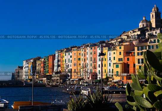Portovenere on Ligurian seaside, Italy. Стоковое фото, фотограф Яков Филимонов / Фотобанк Лори