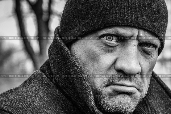 Портрет мужчины, уверенный и целеустремлённый взгляд. Стоковое фото, фотограф Виталий Михайлюк / Фотобанк Лори