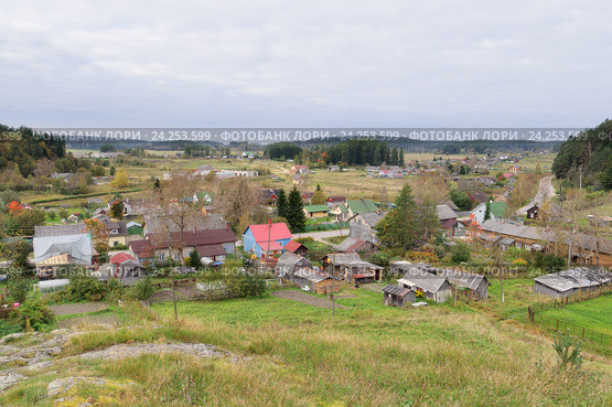 Поселок Куркиёки. Республика Карелия (2016 год). Стоковое фото, фотограф Дмитрий Шишков / Фотобанк Лори
