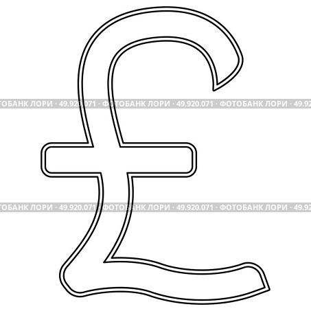 Pound sterling  icon .. Pound sterling icon . Стоковая иллюстрация, агентство Ingram Publishing / Фотобанк Лори