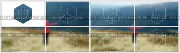 Presentation template in HD format, clean cover design with geometric shapes and masks in modern minimalistic style for presentation, flyer, leaflet, corporate report, marketing, advertising, report. Presentation template in HD format, cover design with geometric shapes and masks in modern minimalistic style for presentation, flyer, leaflet, corporate report, marketing, advertising, annual report. Стоковая иллюстрация, агентство Ingram Publishing / Фотобанк Лори