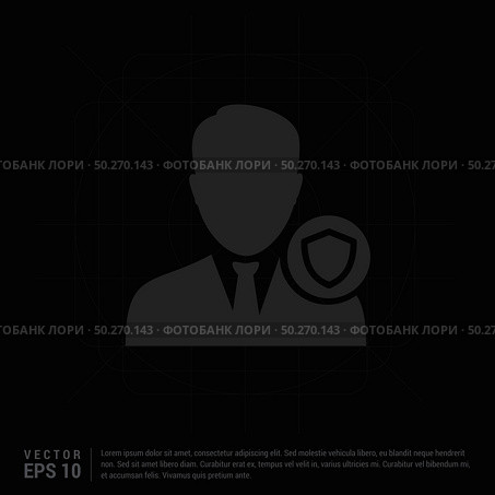 Protected user icon. Стоковая иллюстрация, агентство Ingram Publishing / Фотобанк Лори