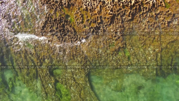 Прозрачная вода океана. Стоковое видео, видеограф Виталий Федотов / Фотобанк Лори