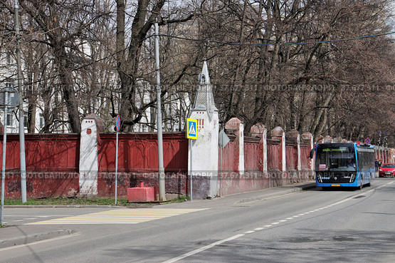Психиатрическая областная больница. Лечебница Фёдора Усольцева в Петровском парке. Старый Петровско-Разумовский проезд. Москва (2022 год). Редакционное фото, фотограф Илюхина Наталья / Фотобанк Лори