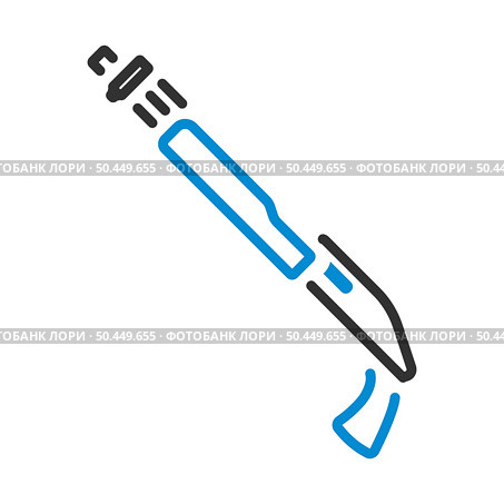 Pump-action Shotgun Icon. Editable Bold Outline With Color Fill Design. Vector Illustration. Стоковая иллюстрация, агентство Ingram Publishing / Фотобанк Лори