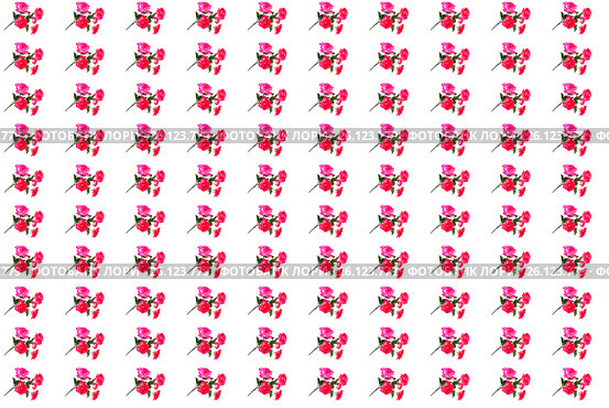 Red artificial flowers. Decorative seamless background. Стоковое фото, фотограф Михаил Яковлев (ktynzq) / Фотобанк Лори