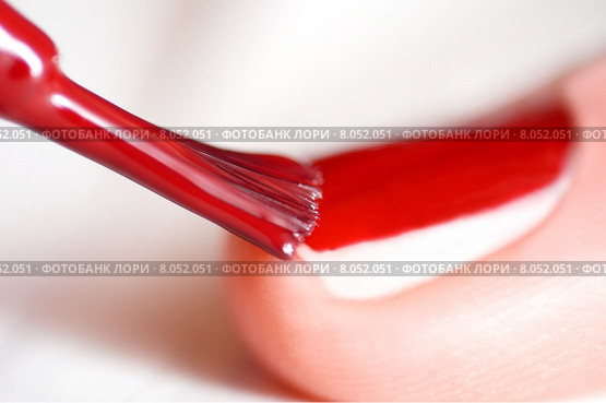 red care cosmetics brush nail. Стоковое фото, фотограф Elmar Tomasi / Smarterpix / Фотобанк Лори