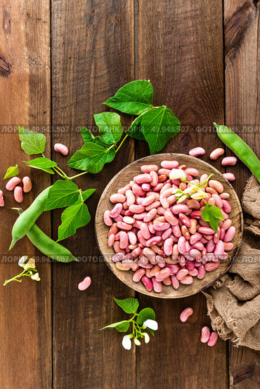 Red kidney beans. Haricot bean. Стоковое фото, агентство Ingram Publishing / Фотобанк Лори