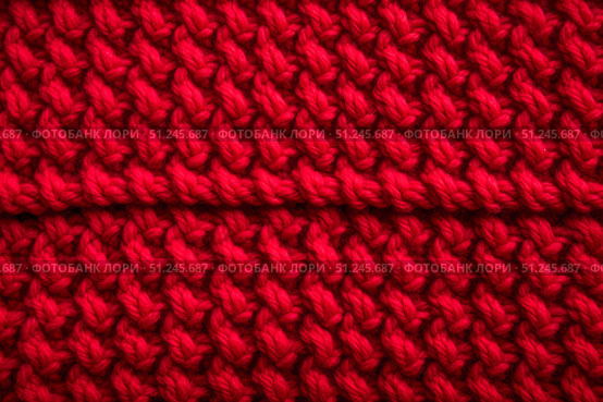 Red knitted winter sweater Background, red texture. Стоковое AI-изображение, AI-художник Irina Kuchugurina/Gaudy / Фотобанк Лори