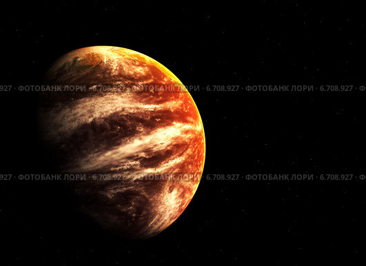 Red planet and stars. Стоковое фото, фотограф Лукиянова Наталья / Фотобанк Лори