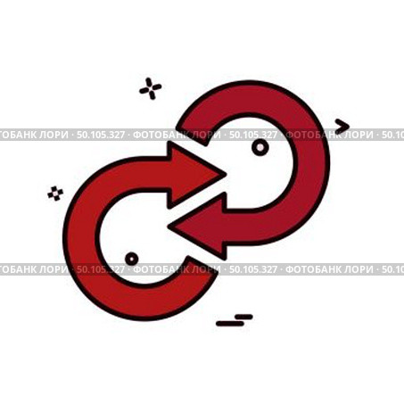 Refresh icon design vector. Стоковая иллюстрация, агентство Ingram Publishing / Фотобанк Лори