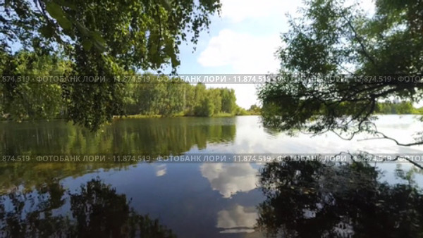 Река и деревья. Стоковое видео, видеограф Александр Лычагин / Фотобанк Лори