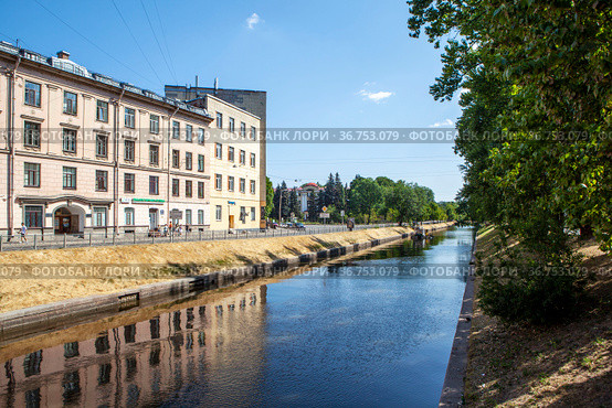 Река Карповка. Санкт-Петербург (2021 год). Редакционное фото, фотограф Сергей Афанасьев / Фотобанк Лори