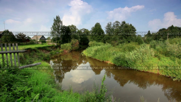 Река Поломет, Новгородская область, таймлапс (2013 год). Стоковое видео, видеограф Артем Поваров / Фотобанк Лори