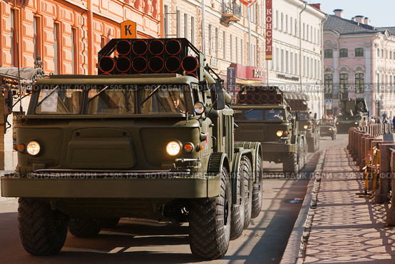 Репетиция парада 9 мая в Санкт-Петербурге (2011 год). Редакционное фото, фотограф Алексей Ширманов / Фотобанк Лори