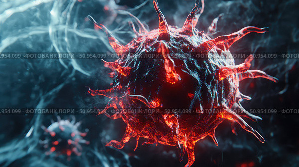replication melting virus cell ai generated. Стоковое AI-изображение, AI-художник Vectorwin / Фотобанк Лори