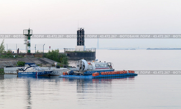 Rescue and Coastguard boats are moored in front of the rescue station (2022 год). Редакционное фото, фотограф EugeneSergeev / Фотобанк Лори