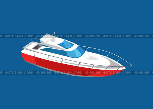 Rescue emergency sailboat, coast guard transportation vehicle sailing vector illustration icon isolated. Guarding transport boat, modern yacht sign. Rescue Emergency Sailboat, Coast Guard Transport. Стоковая иллюстрация, агентство Ingram Publishing / Фотобанк Лори