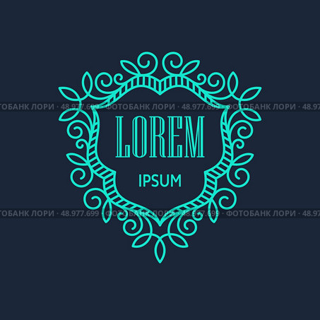 Retro  Monogram Logos. Vintage Vector Concepts. EPS 10. Стоковая иллюстрация, агентство Ingram Publishing / Фотобанк Лори