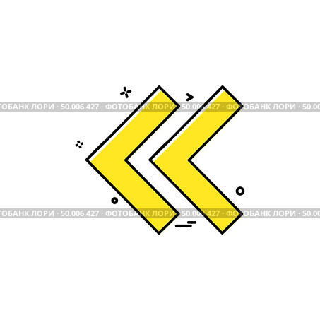 Rewind icon design vector . Стоковая иллюстрация, агентство Ingram Publishing / Фотобанк Лори