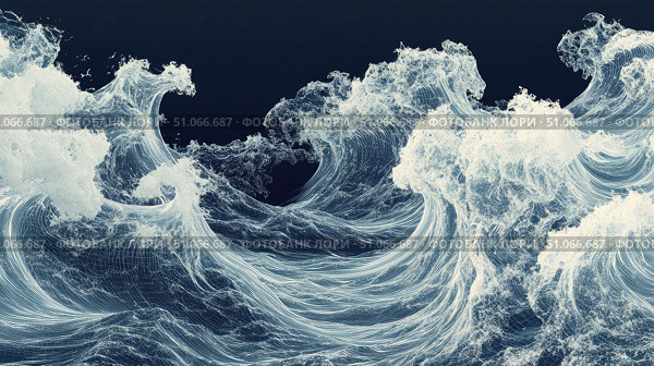 rhythm looping wave ai generated. Стоковое AI-изображение, AI-художник Vectorwin / Фотобанк Лори