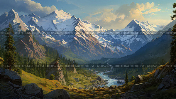 rift fault block mountains ai generated. Стоковое AI-изображение, AI-художник Vectorwin / Фотобанк Лори