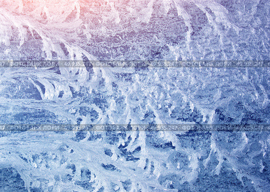 Rime texture on glass. Element of design.. Rime texture . Стоковое фото, агентство Ingram Publishing / Фотобанк Лори